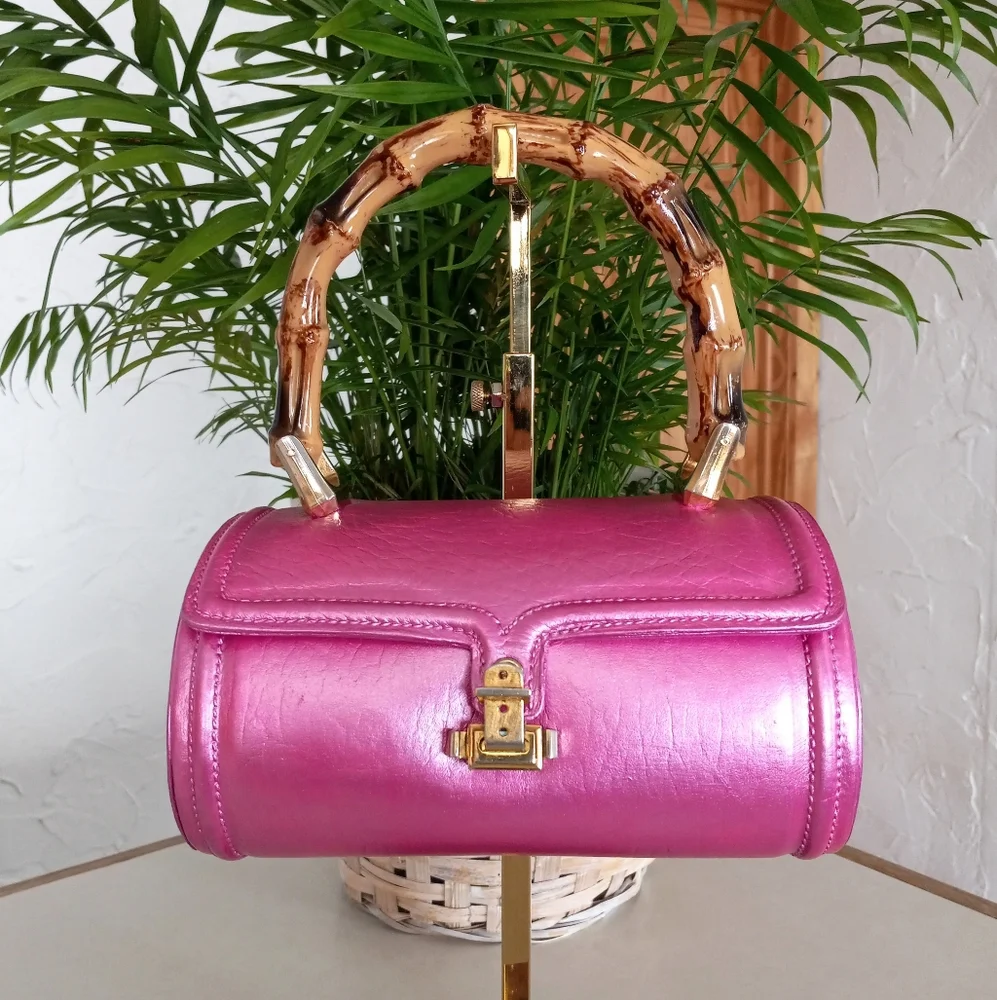 Coblentz Leather, Vintage 1960’s Purse, Made in Italy So cute & leather painted